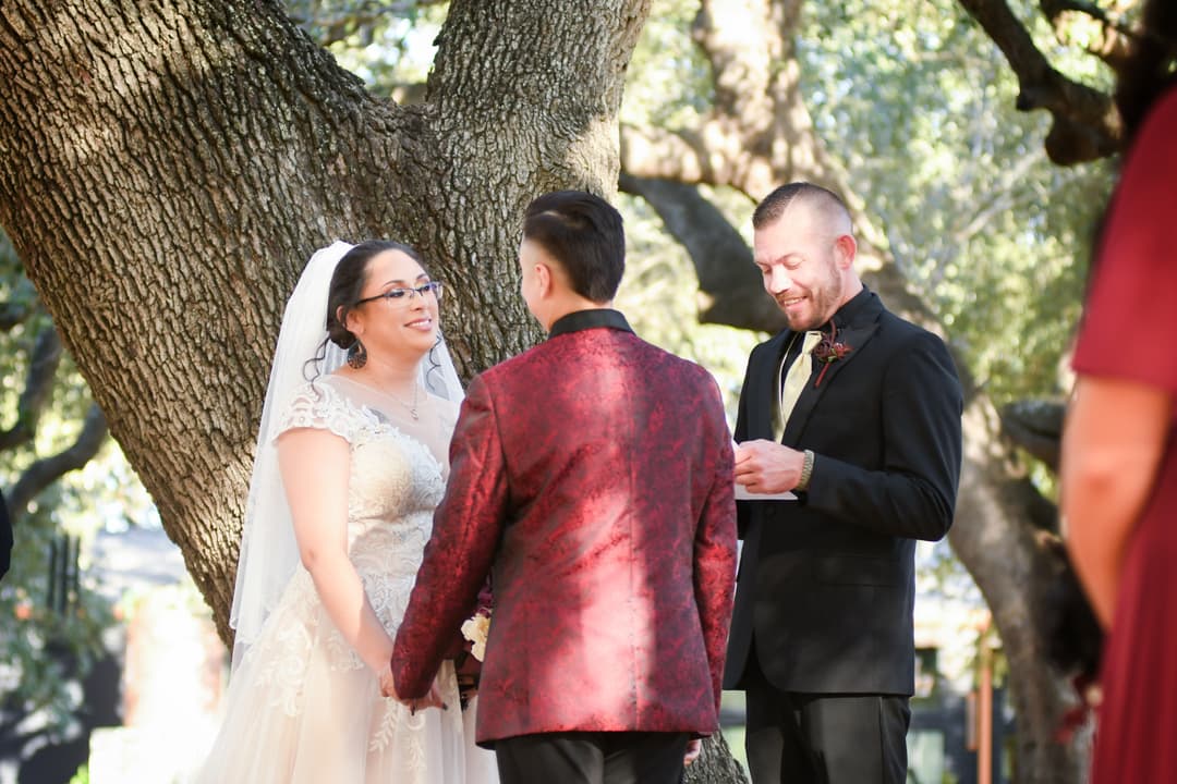 Ceremony Vows with Best Friend Officiant