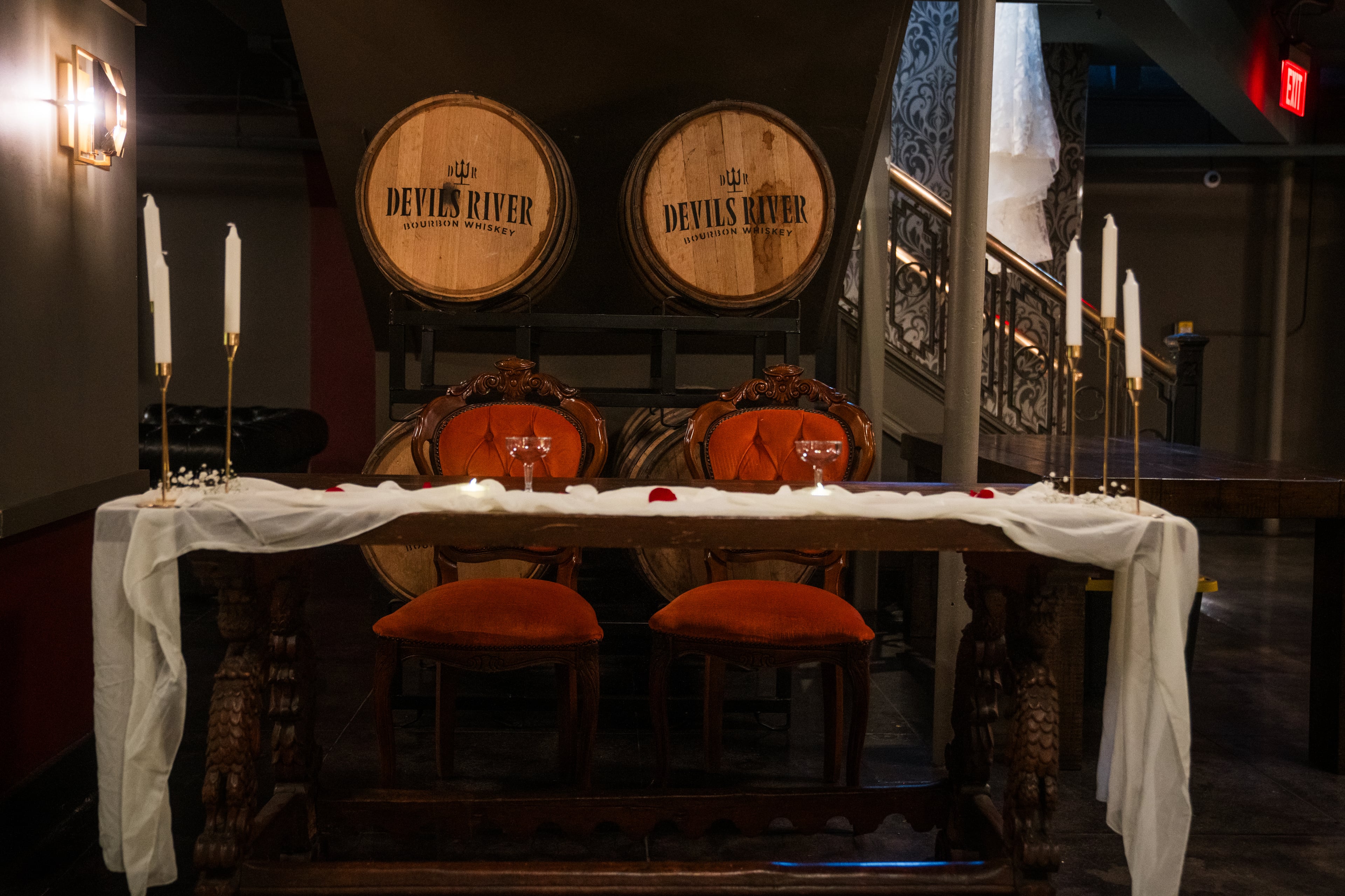 Devils River Moody Sweet Heart Table Devils River Whiskey Brewery Moody Gothic Decor